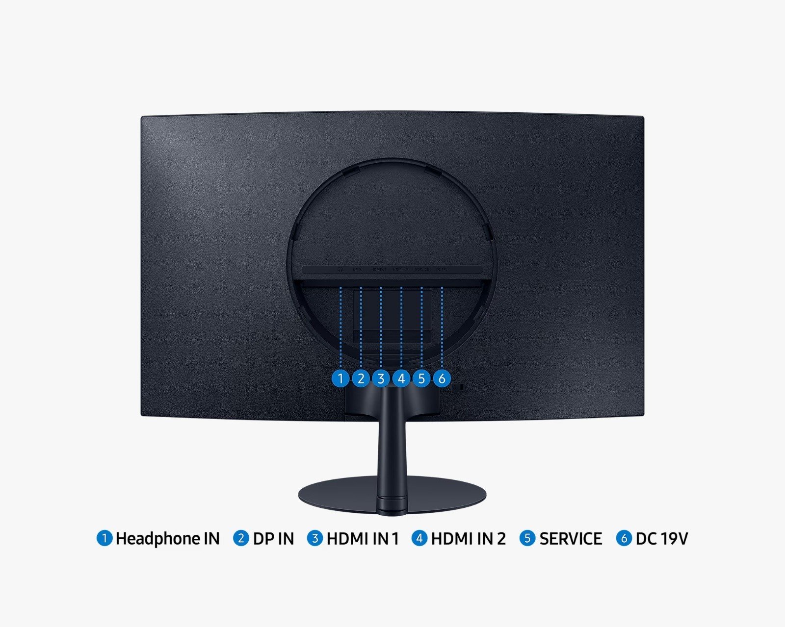Samsung S3 Essential Mainstream Curved Monitor 32-Inch - LS32C390EAMXUE thumbnail 3