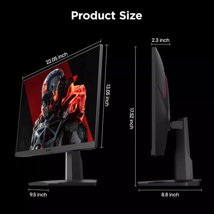 Koorui 24.5-Inch FHD Gaming Computer Monitor VA 170Hz - 25E3A thumbnail 5