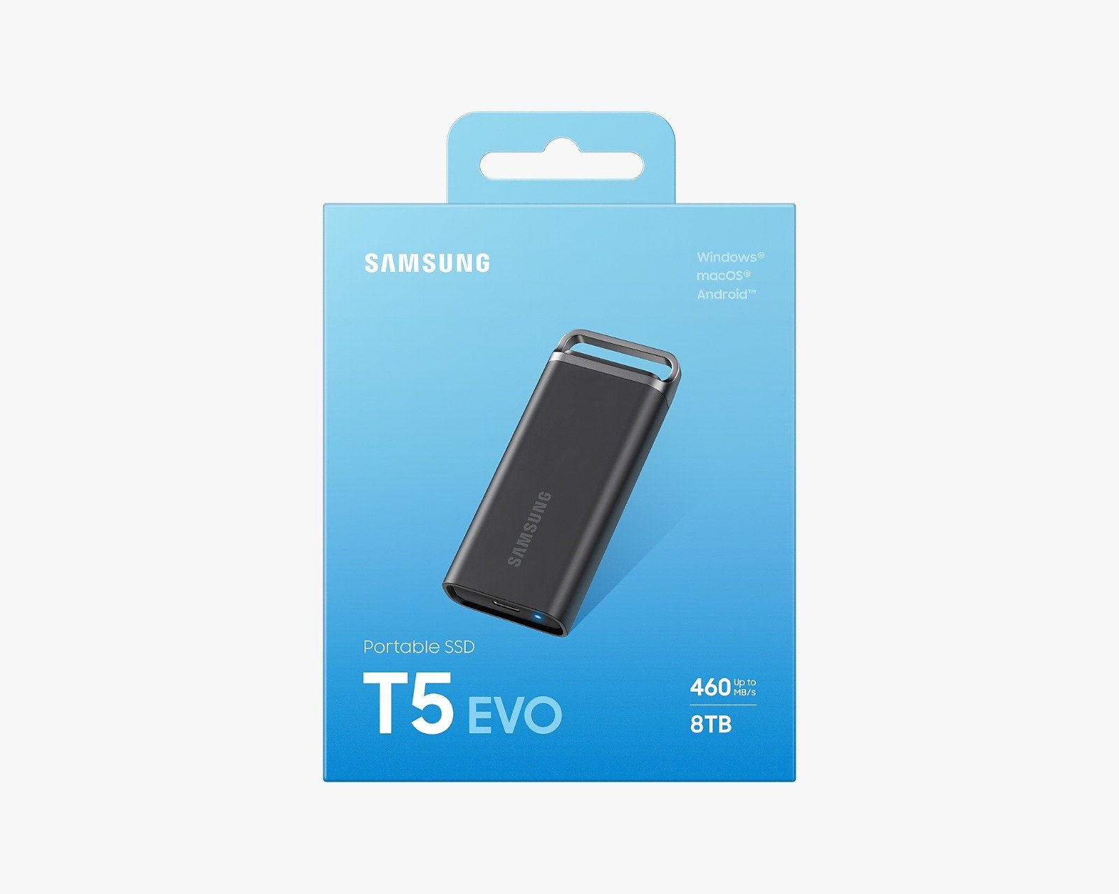 Samsung Portable SSD T5 EVO 8TB USB-C in Black - MU-PH8T0S thumbnail 6