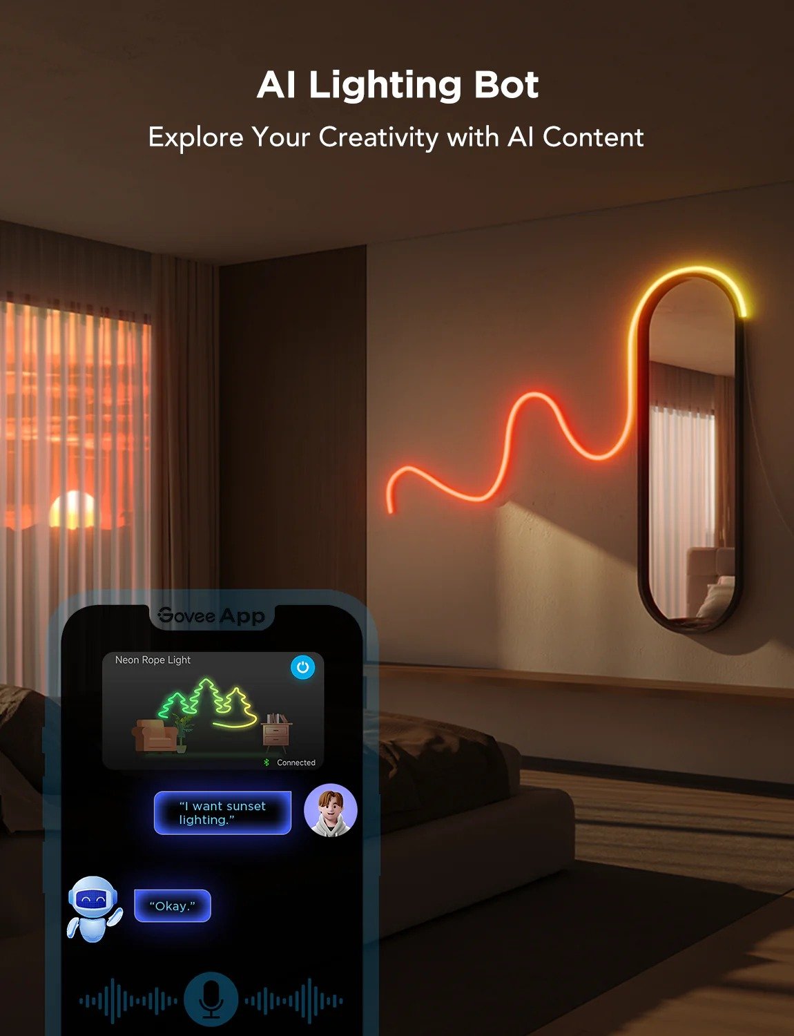 Govee Neon Rope Light 2 - 9.8 ft - PC071668 thumbnail 4