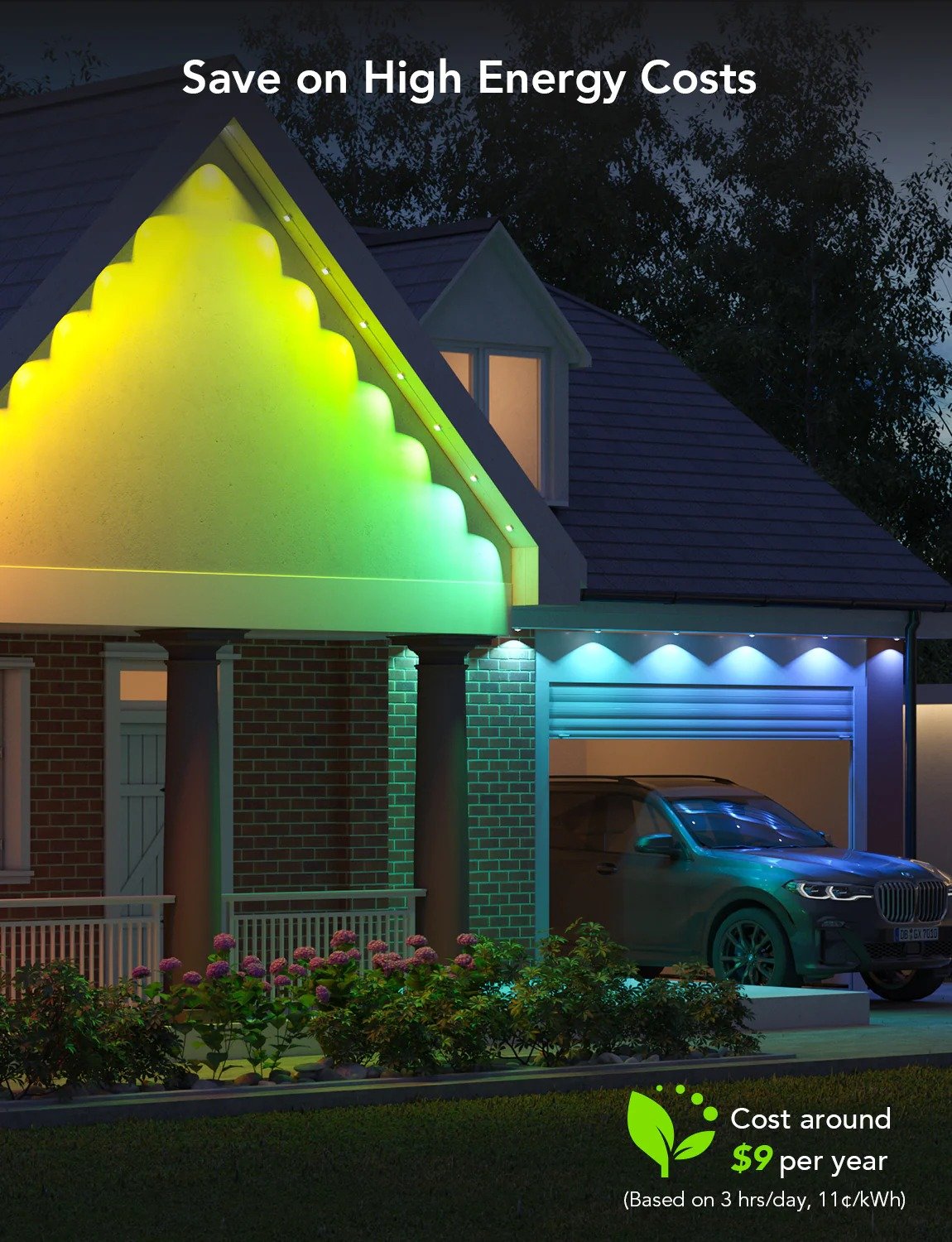 Enhance Your Outdoor Atmosphere with the Govee RGBIC Permanent Outdoor Light - 30M - PC070922 thumbnail 7