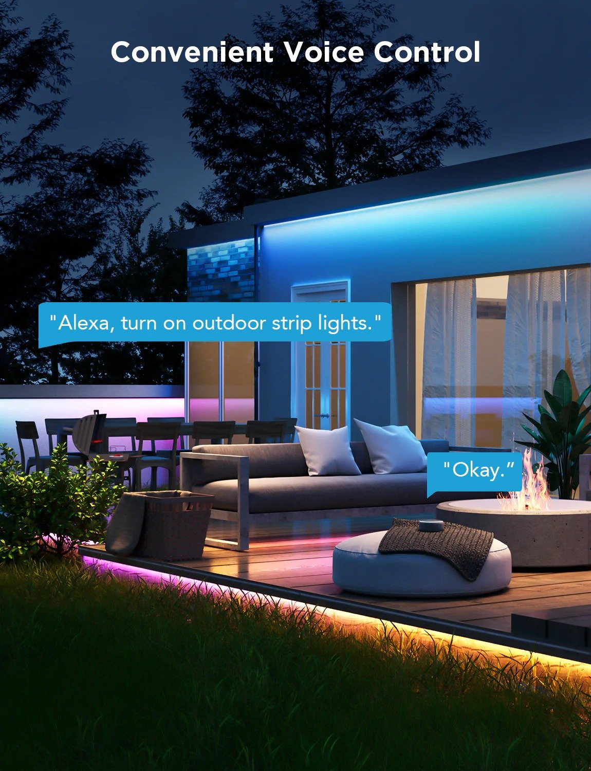 Illuminate Your Outdoors with the Govee RGBIC Outdoor LED Strip Light - PC066262 thumbnail 4
