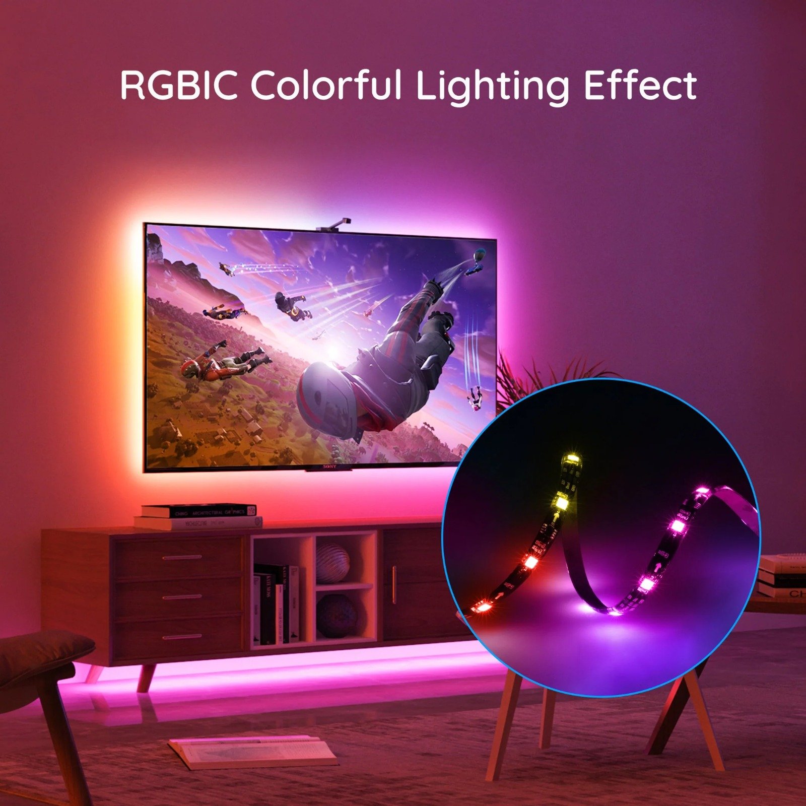 Govee RGBIC TV Back Light - PC066268 thumbnail 3
