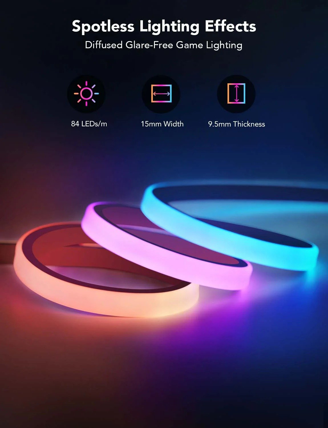 Light Up Your Desk with the Govee RGBIC LED Neon Rope Light - PC075246 thumbnail 9