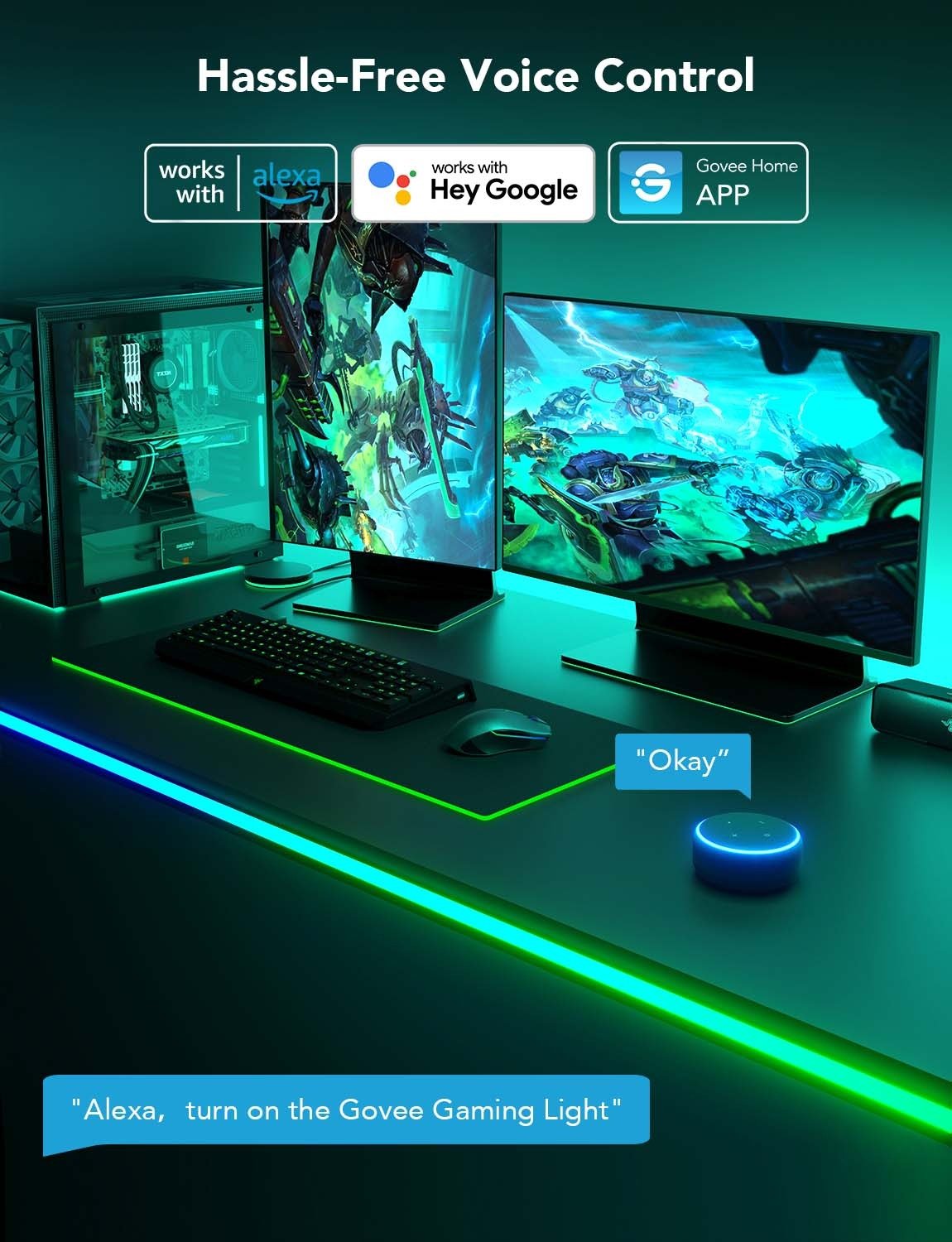 Light Up Your Desk with the Govee RGBIC LED Neon Rope Light - PC075246 thumbnail 5