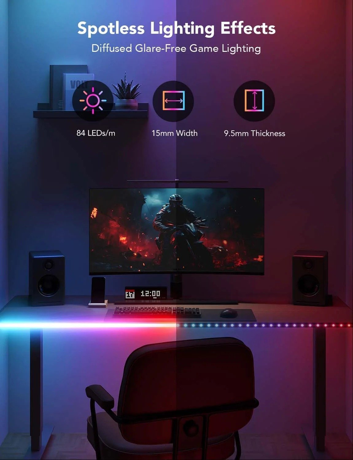 Light Up Your Desk with the Govee RGBIC LED Neon Rope Light - PC075246 thumbnail 4