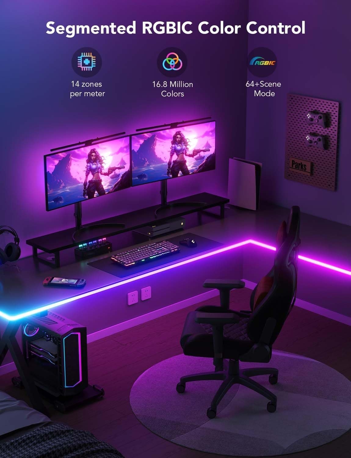 Light Up Your Desk with the Govee RGBIC LED Neon Rope Light - PC075246 thumbnail 3