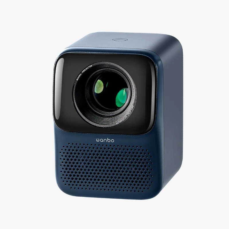 Wanbo T2 Max New Android 9.0 1080p AI Auto Focus Portable Projector in Blue