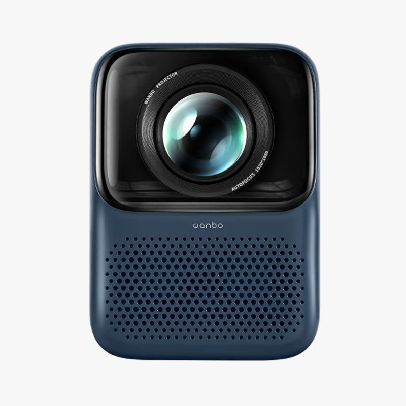 Wanbo T2 Max New Android 9.0 1080p AI Auto Focus Portable Projector in Blue thumbnail 2