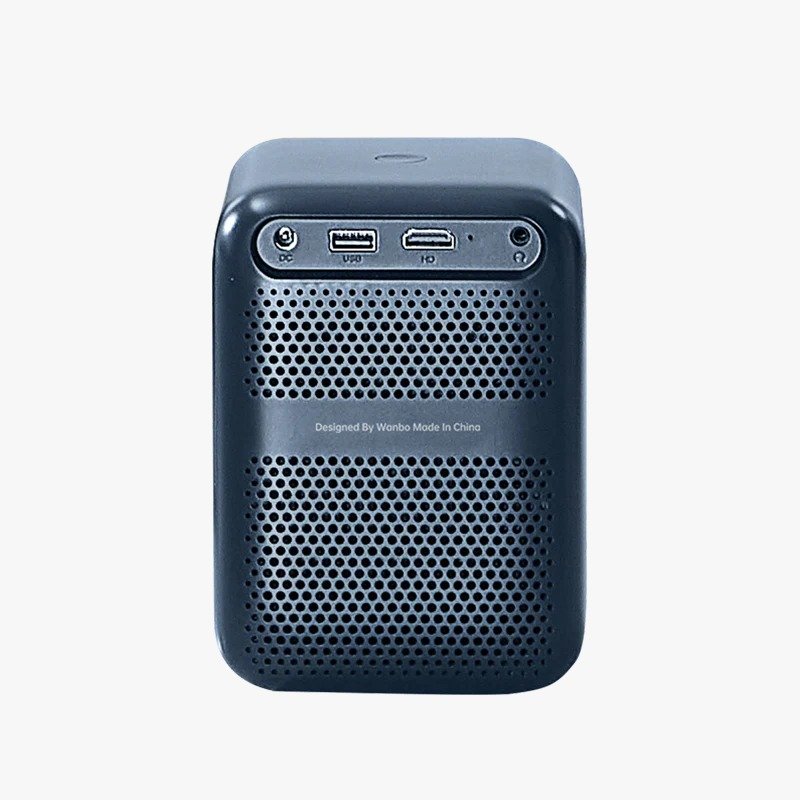Wanbo T2 Max New Android 9.0 1080p AI Auto Focus Portable Projector in Blue thumbnail 4