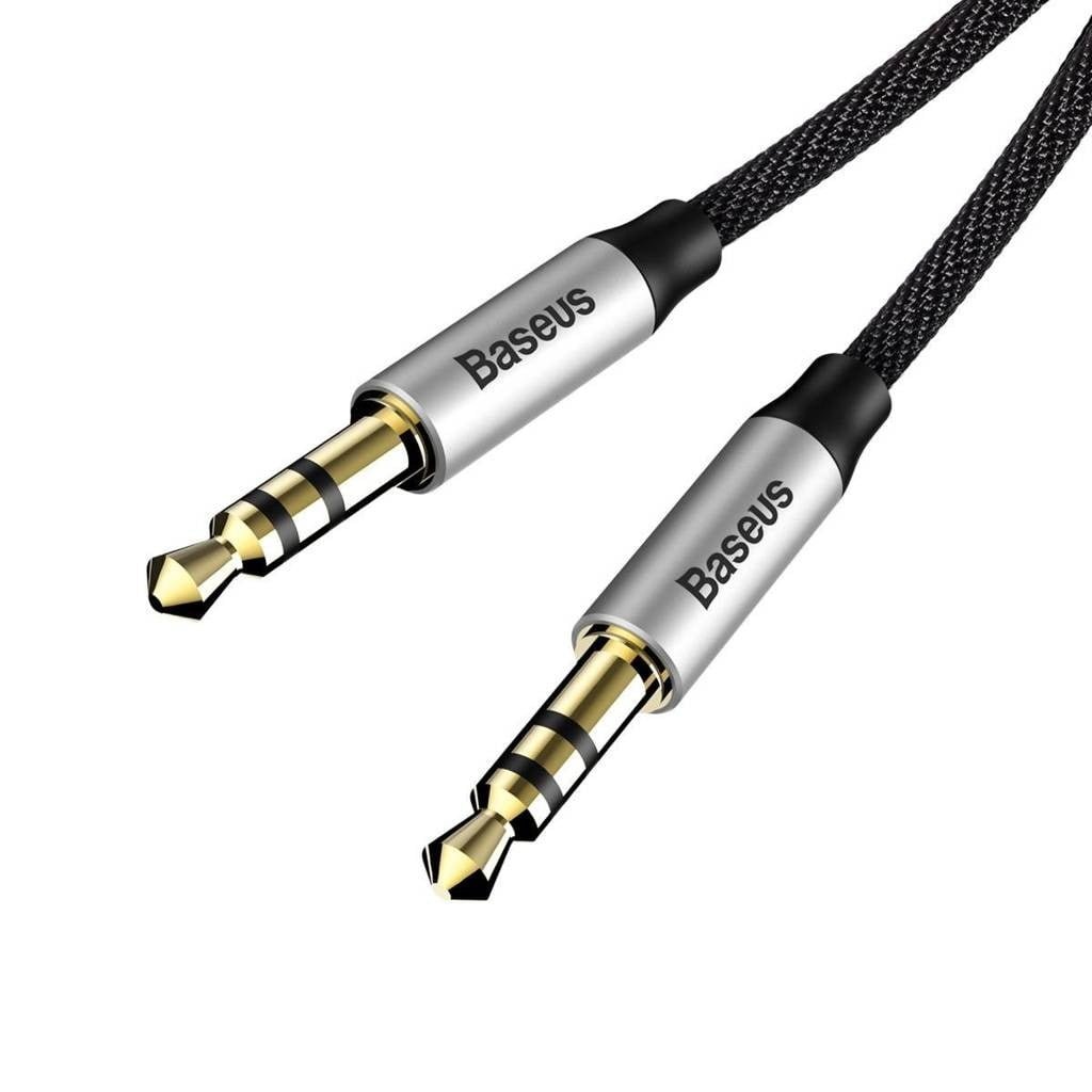 BASEUS YIVEN M30 AUX AUDIO CABLE 1.5M BLACK CAM30-CS1