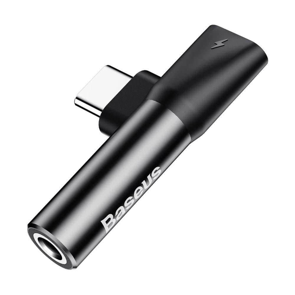 BASEUS AUDIO CONVERTER TYPE-C TO FEMALE 3.5MM JACK L41 BLACK CATL41-01