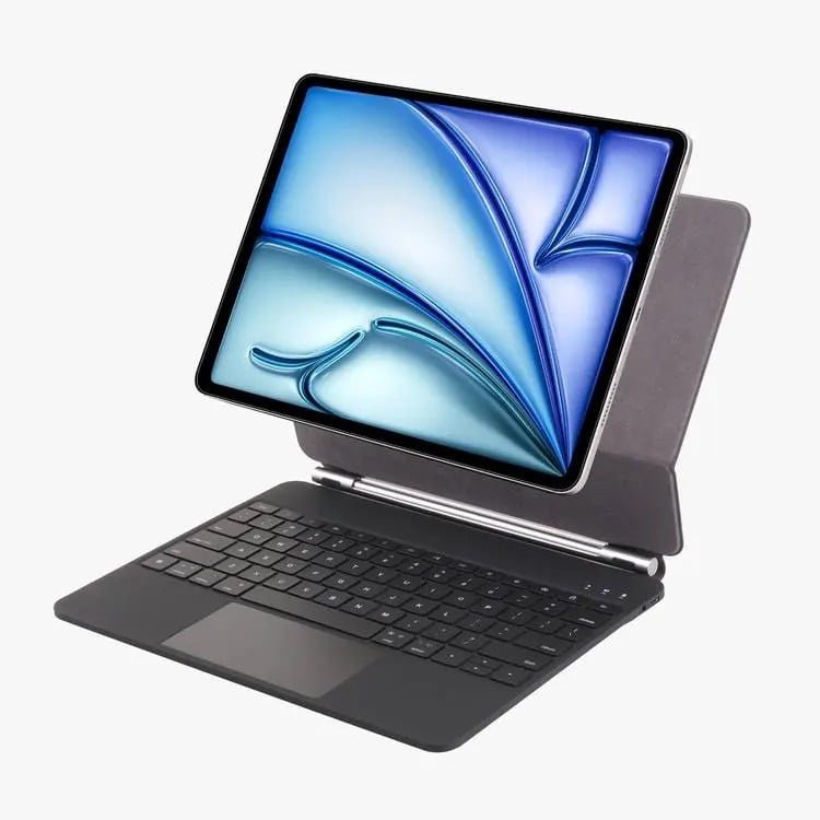 Green Lion Magic Keyboard Case for Apple iPad Air/Pro 11/13 Inch - Sleek Black GNMGKY thumbnail 2