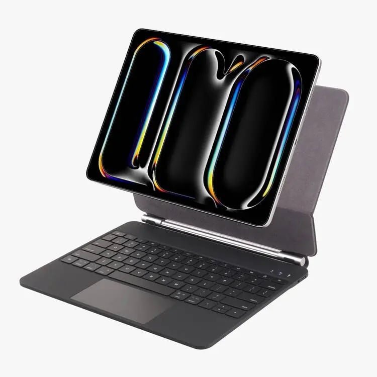 Green Lion Magic Keyboard Case for Apple iPad Air/Pro 11/13 Inch - Sleek Black GNMGKY