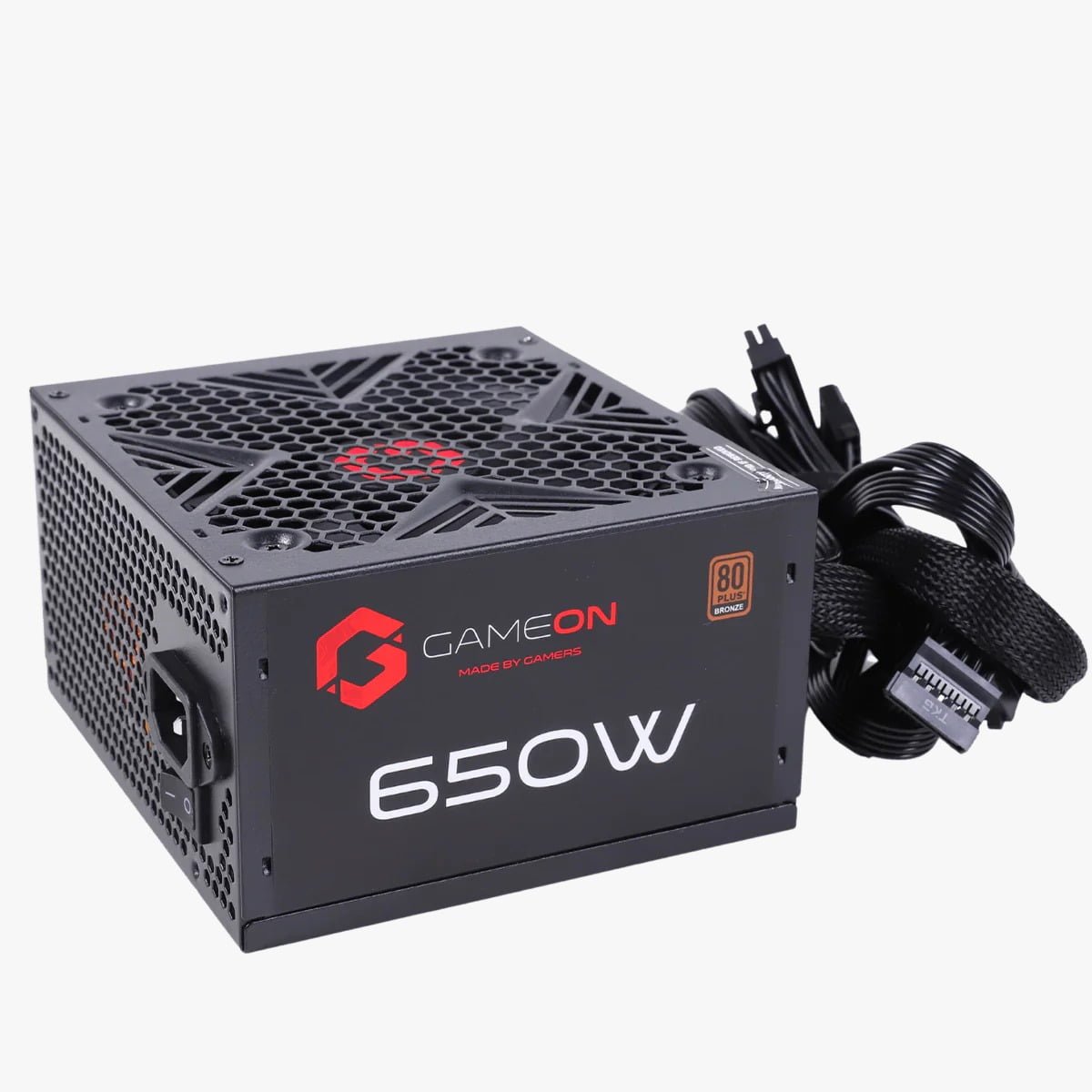 GameOn 650 Watts 80 Plus Bronze Gaming Power Supply - Reliable Performance GO-SPYATX650W thumbnail 2