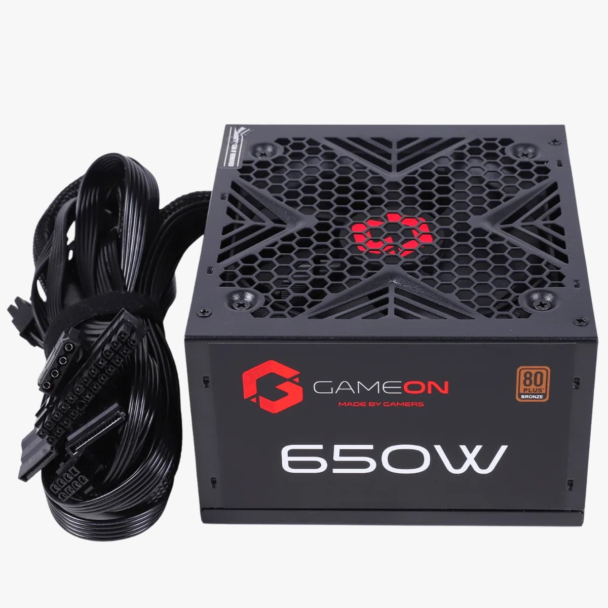 GameOn 650 Watts 80 Plus Bronze Gaming Power Supply - Reliable Performance GO-SPYATX650W thumbnail 6