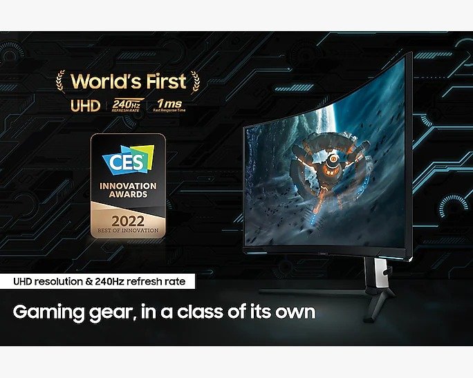 Samsung 32-Inch Neo G8 UHD Curved Gaming Monitor (LS32BG850NMXUE) - 1ms Response, 240Hz Refresh Rate, Quantum HDR thumbnail 5