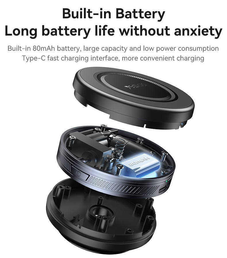 YESIDO ELECTRIC VACUUM CUP MAGSAFE HOLDER BLACK C223 thumbnail 8