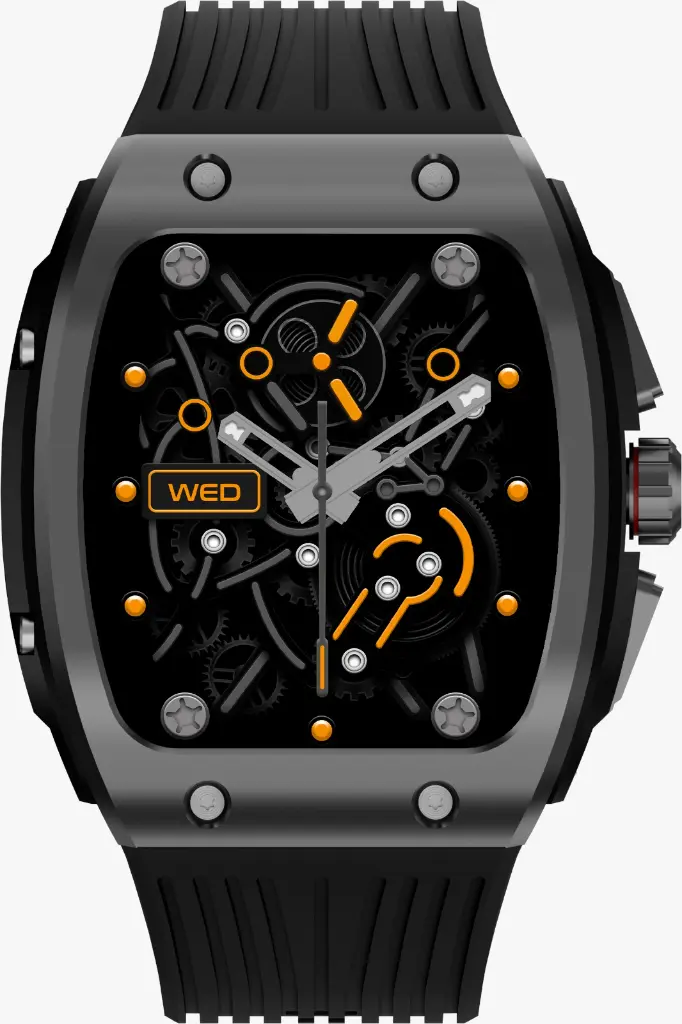 GREEN LION TIME SMART WATCH 1.76 INCH HD IPS DISPLAY BLACK GNTIMSMWBK thumbnail 2