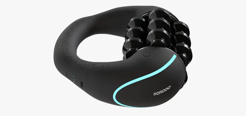 PORODO LIFESTYLE RELIEVA ROLLER MASSAGER 1800MAH BLACK PDLFSTFH24BK thumbnail 4