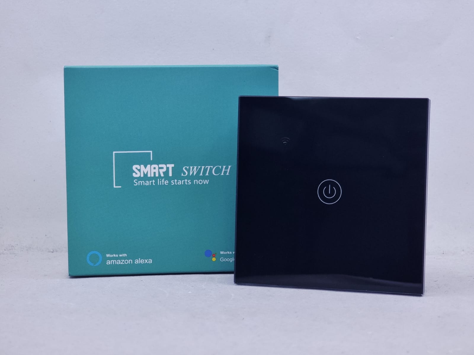 SMART SWITCH WIFI COMPATIBLE AMAZON ALEXA PANEL GANG 1 BLACK DS-101