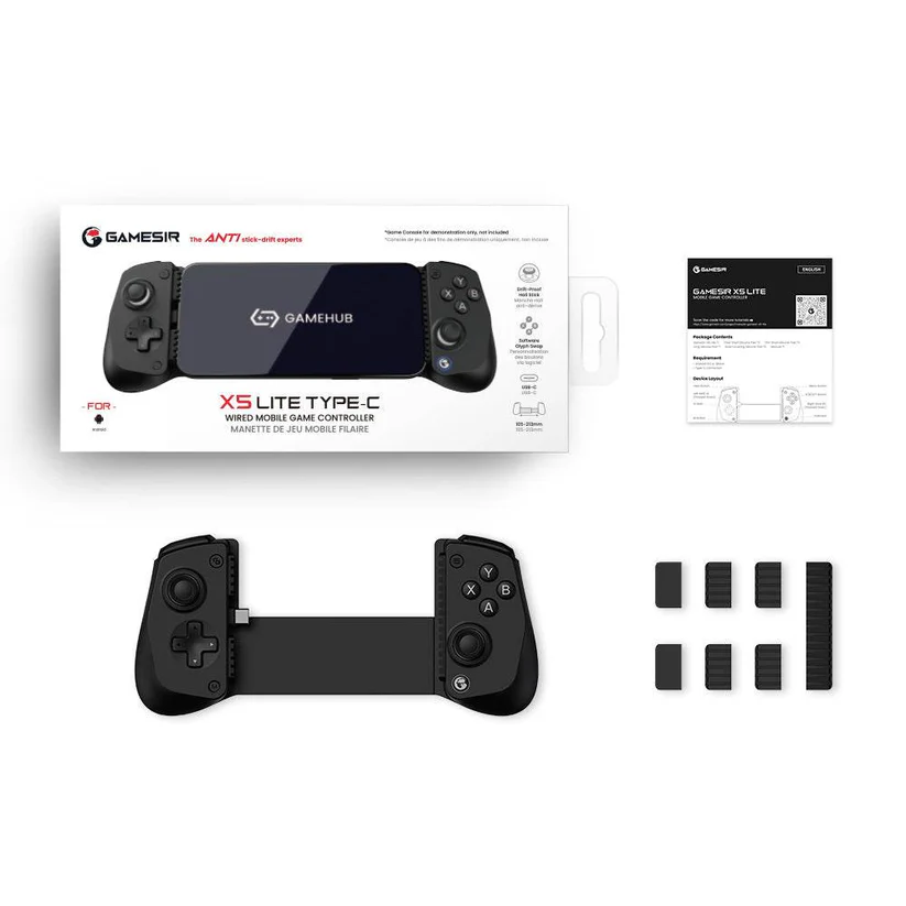 GAMESIR X5 LITE TYPE-C WIRED MOBILE GAME CONTROLLER BLACK thumbnail 3