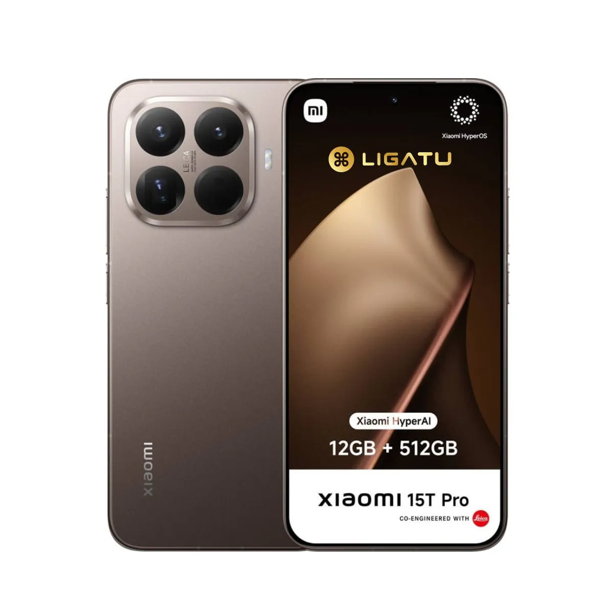 XIAOMI 15T Pro 12GB 512GB Mocha Gold Smartphone