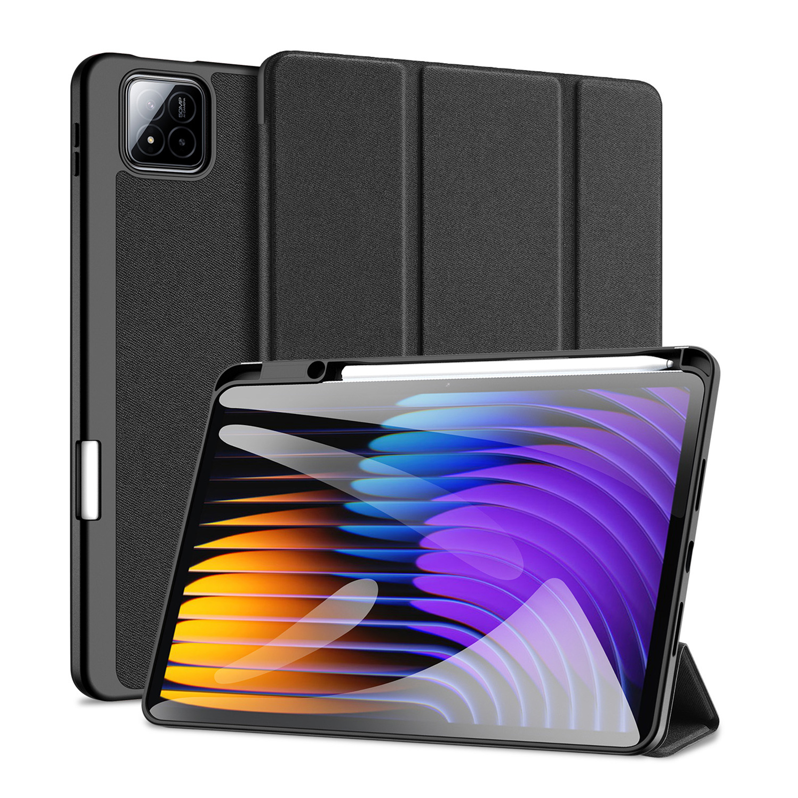 DUXDUCIS XIAOMI PAD 7/7 PRO DOMO SERIES CASE BLACK DOMO484