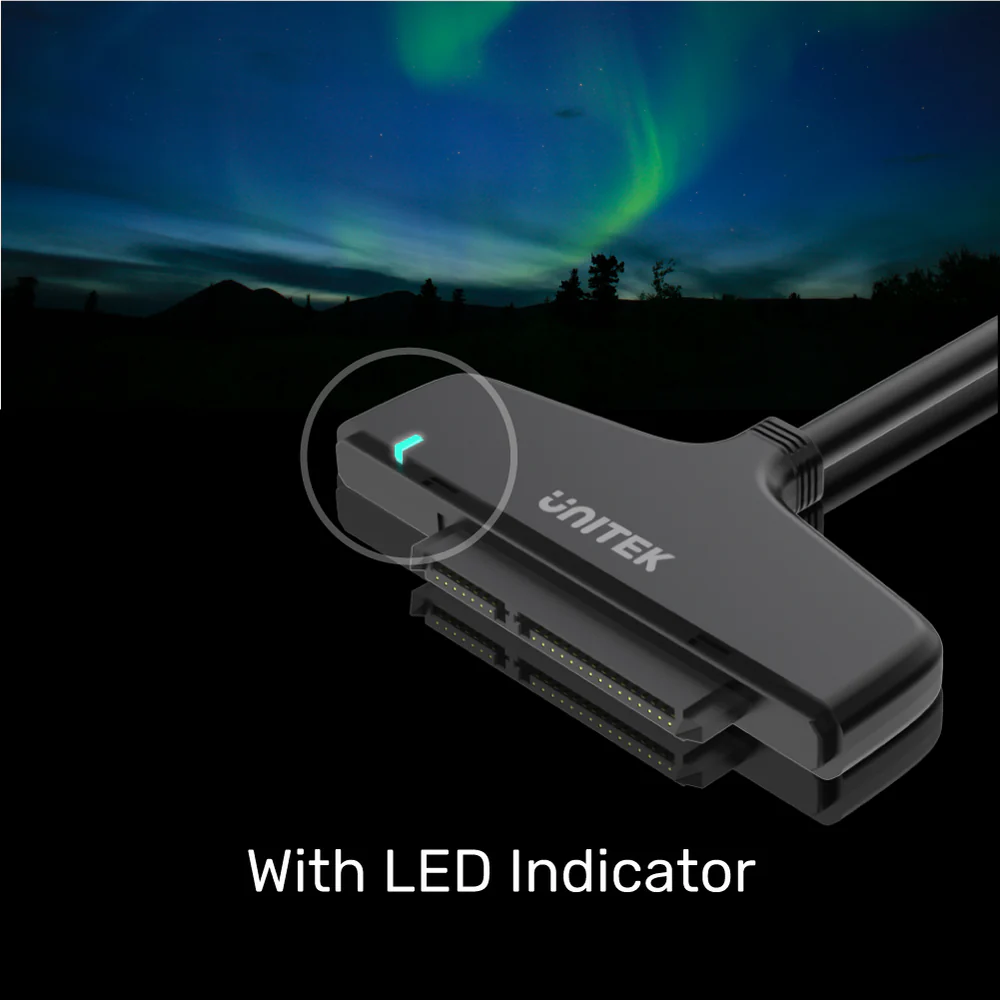 UNITEK USB 3.1 USB A TO 2.5 SATA 6G CONVERTER BLACK Y-1096 thumbnail 6