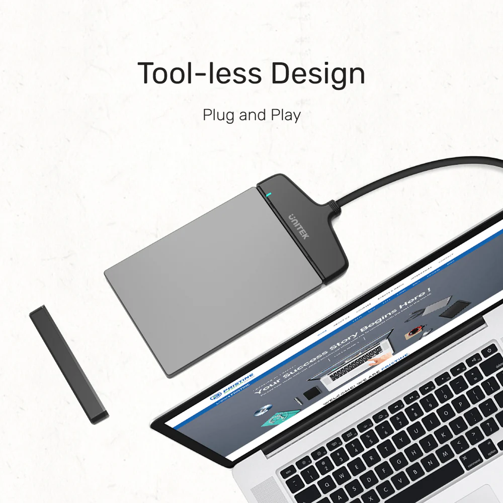 UNITEK USB 3.1 USB A TO 2.5 SATA 6G CONVERTER BLACK Y-1096 thumbnail 8