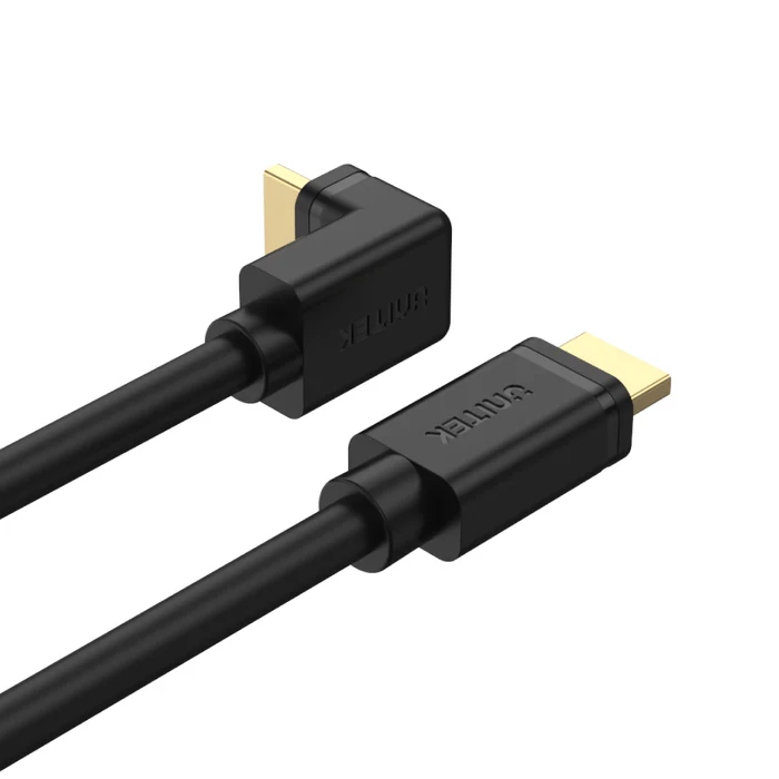 UNITEK 4K ULTRA HD HDMI RIGHT ANGLE 270 DEGREE ELBOW CABLE BLACK Y-C1009 thumbnail 6