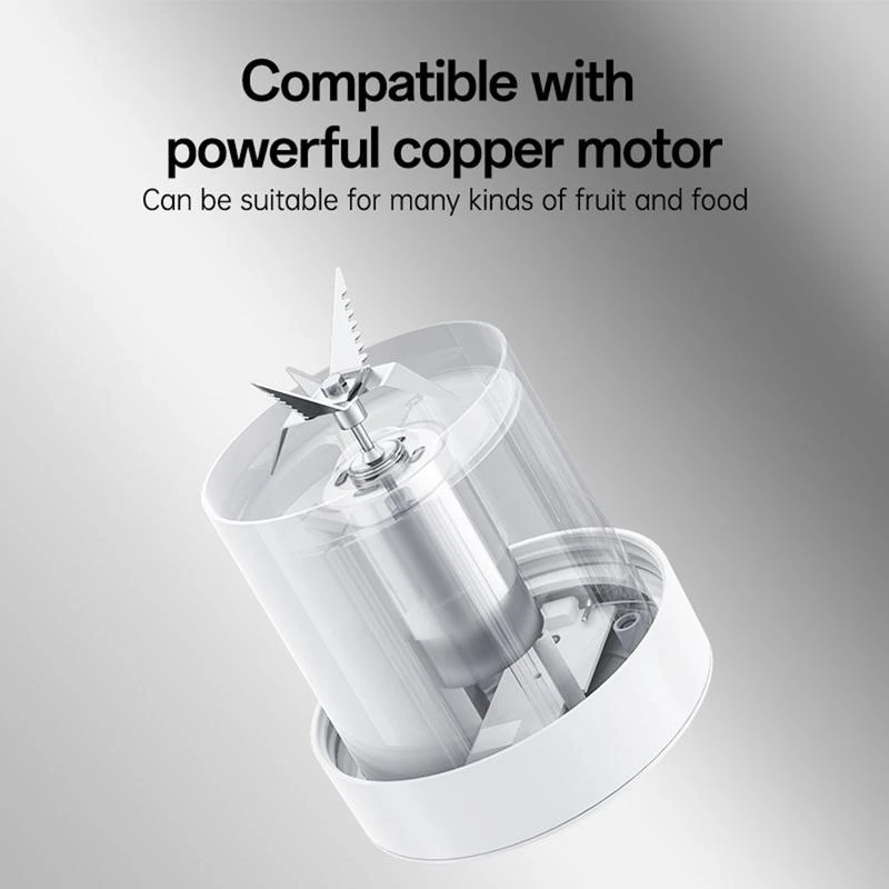 YESIDO 450ML PORTABLE USB C JUICER WHITE EC17 thumbnail 2