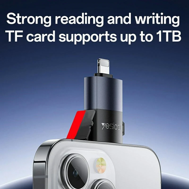 YESIDO CARD READER BLACK GS38 thumbnail 3