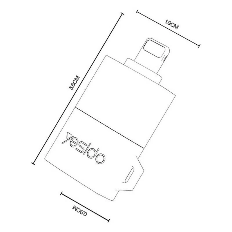 YESIDO CARD READER BLACK GS38 thumbnail 2