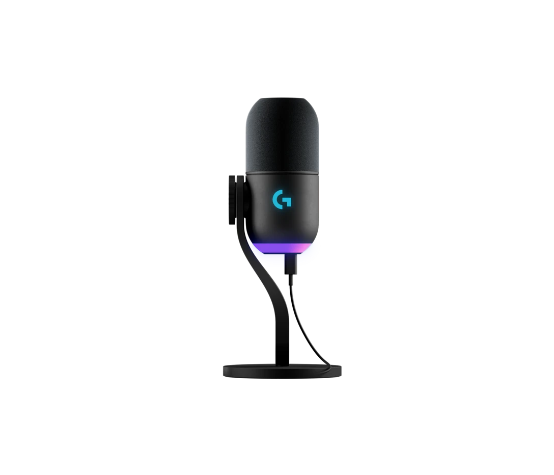 LOGITECH G YETI GX CONDENSER RGB GAMING MIC WITH LIGHTSYNC USB BLACK 988-000569