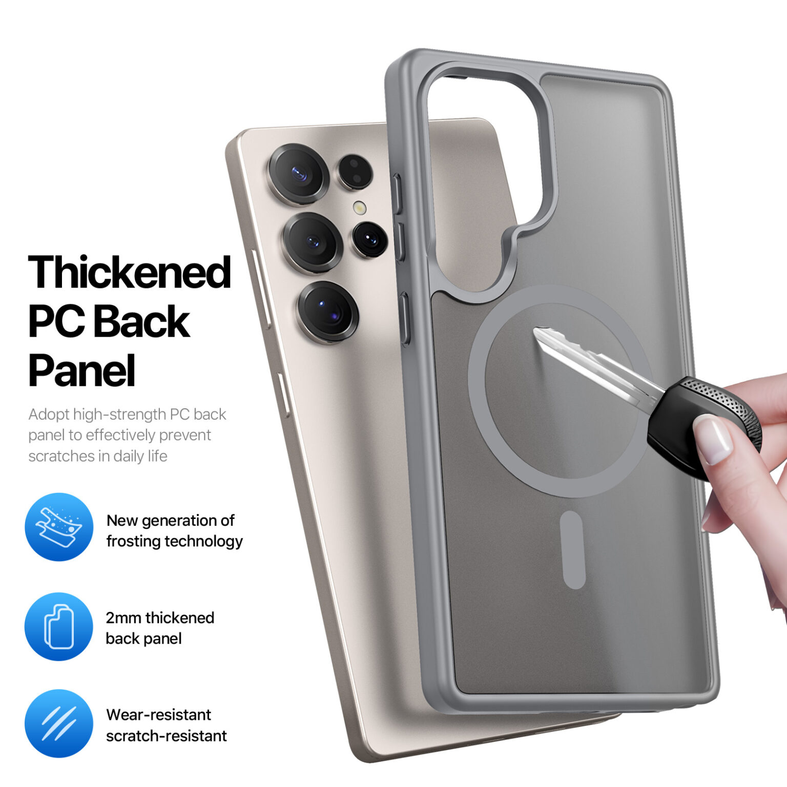 DUXDUCIS SAMSUNG S25 ULTRA YIND SERIES CASE BLACK YIND0067 thumbnail 4
