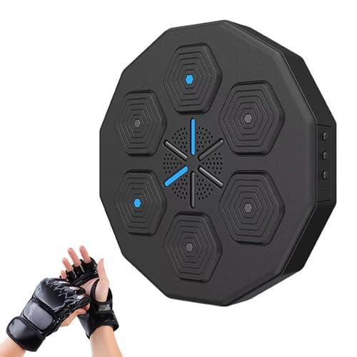 SMART MUSIC BOXING TARGET WITH GLOVES BLACK
