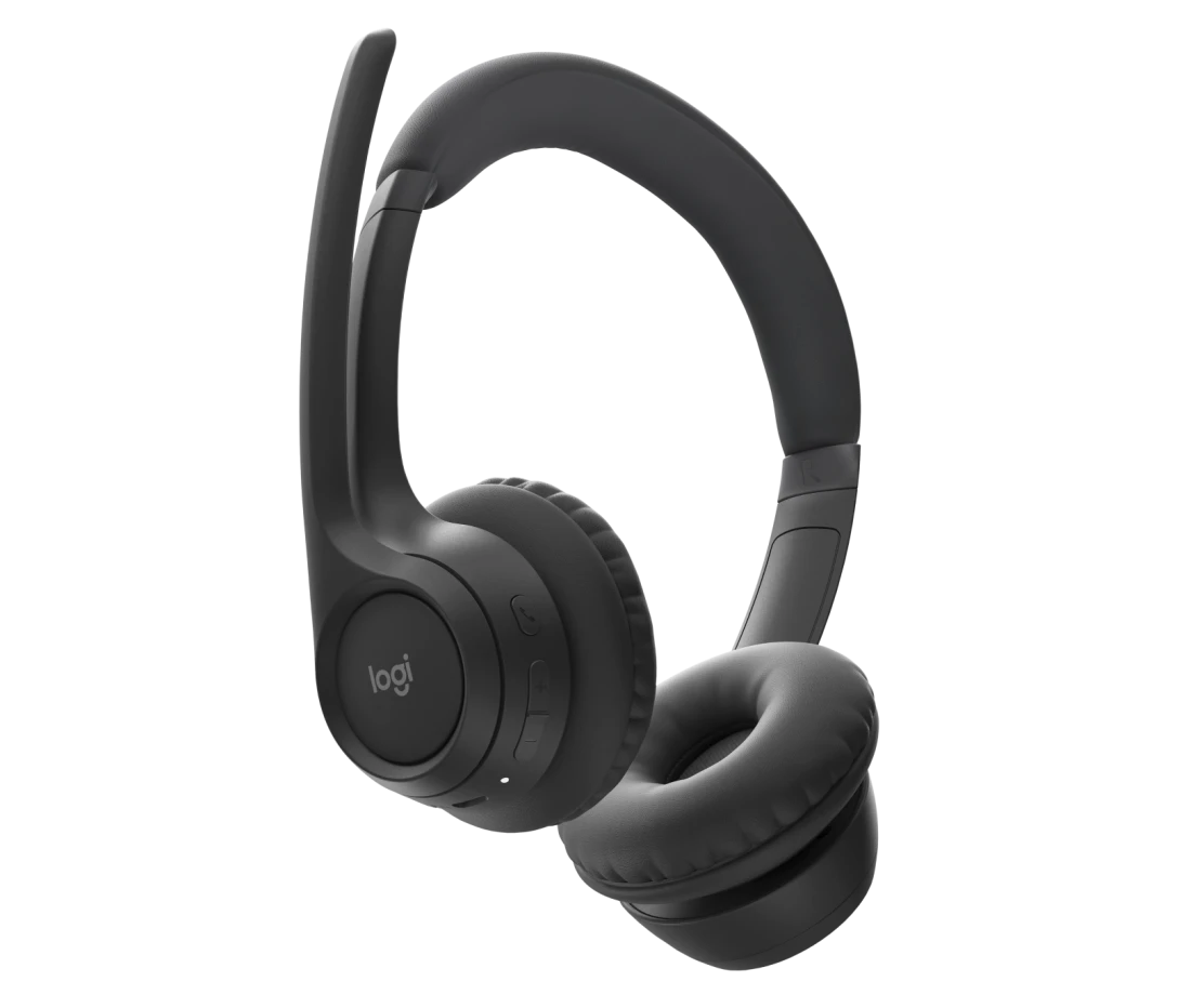 LOGITECH ZONE 300 WIRELESS HEADSET WITH NOISE CANCELLING MICROPHONE BLACK 981-001409 thumbnail 4