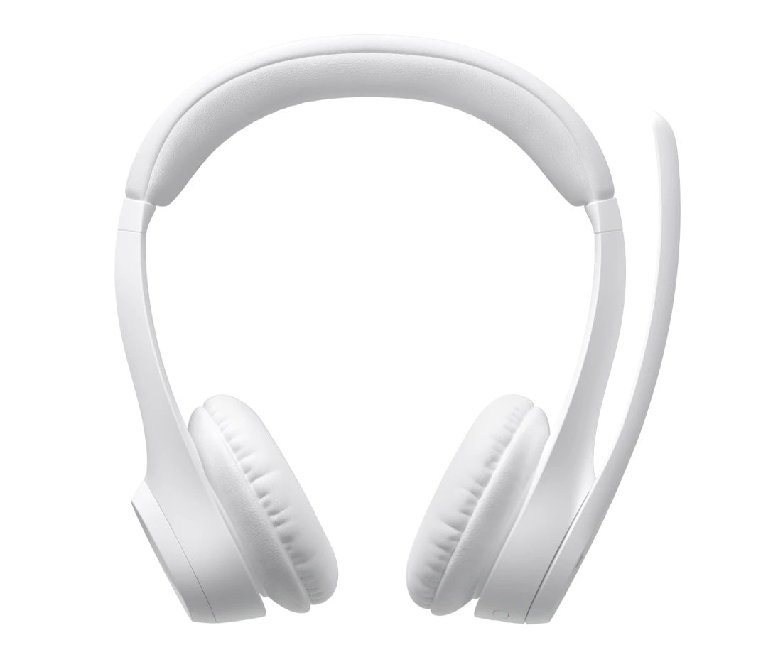 LOGITECH ZONE 300 WIRELESS HEADSET WITH NOISE CANCELLING MICROPHONE WHITE 981-001419 thumbnail 2