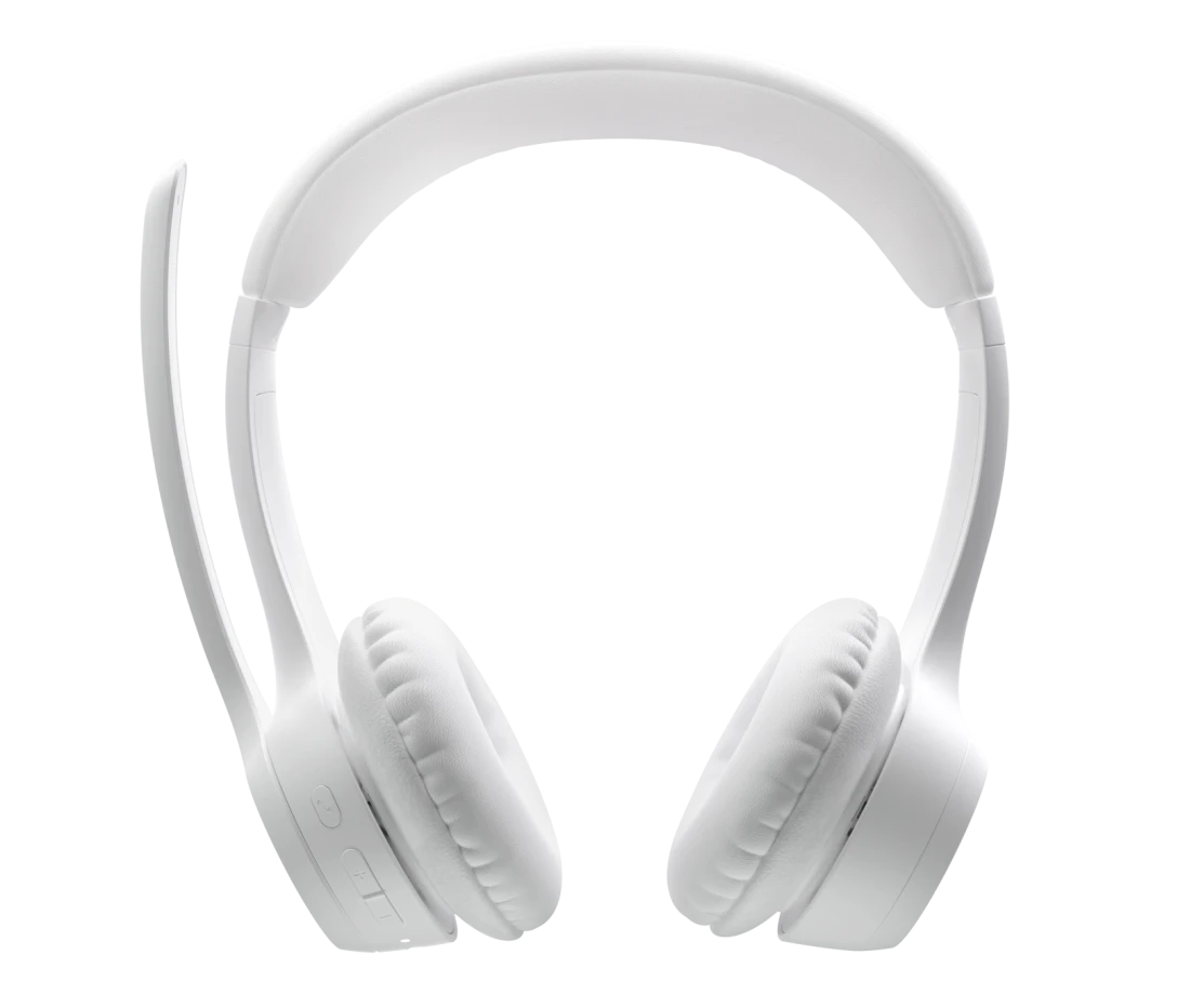 LOGITECH ZONE 300 WIRELESS HEADSET WITH NOISE CANCELLING MICROPHONE WHITE 981-001419 thumbnail 3