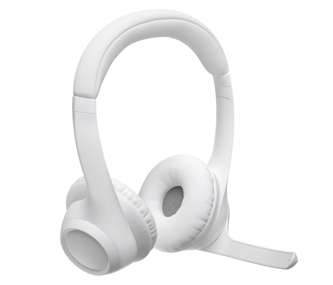 LOGITECH ZONE 300 WIRELESS HEADSET WITH NOISE CANCELLING MICROPHONE WHITE 981-001419 thumbnail 5