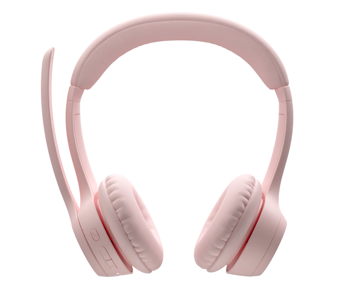 LOGITECH ZONE 300 WIRELESS HEADSET WITH NOISE CANCELLING MICROPHONE ROSE 981-001412 thumbnail 3