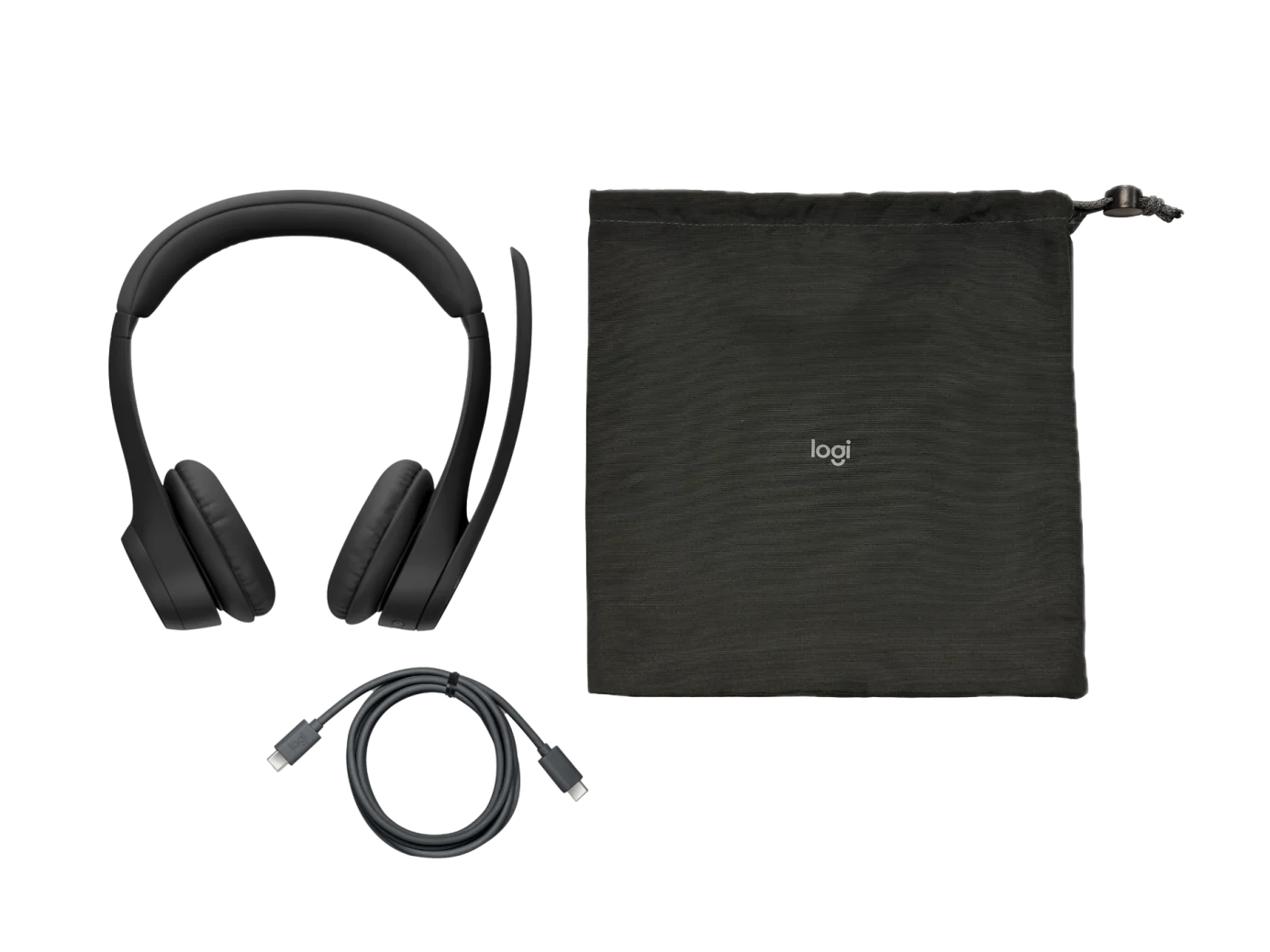 LOGITECH ZONE 305 WIRELESS HEADSET WITH NOISE CANCELLING MIC BLACK 981-001451 thumbnail 6