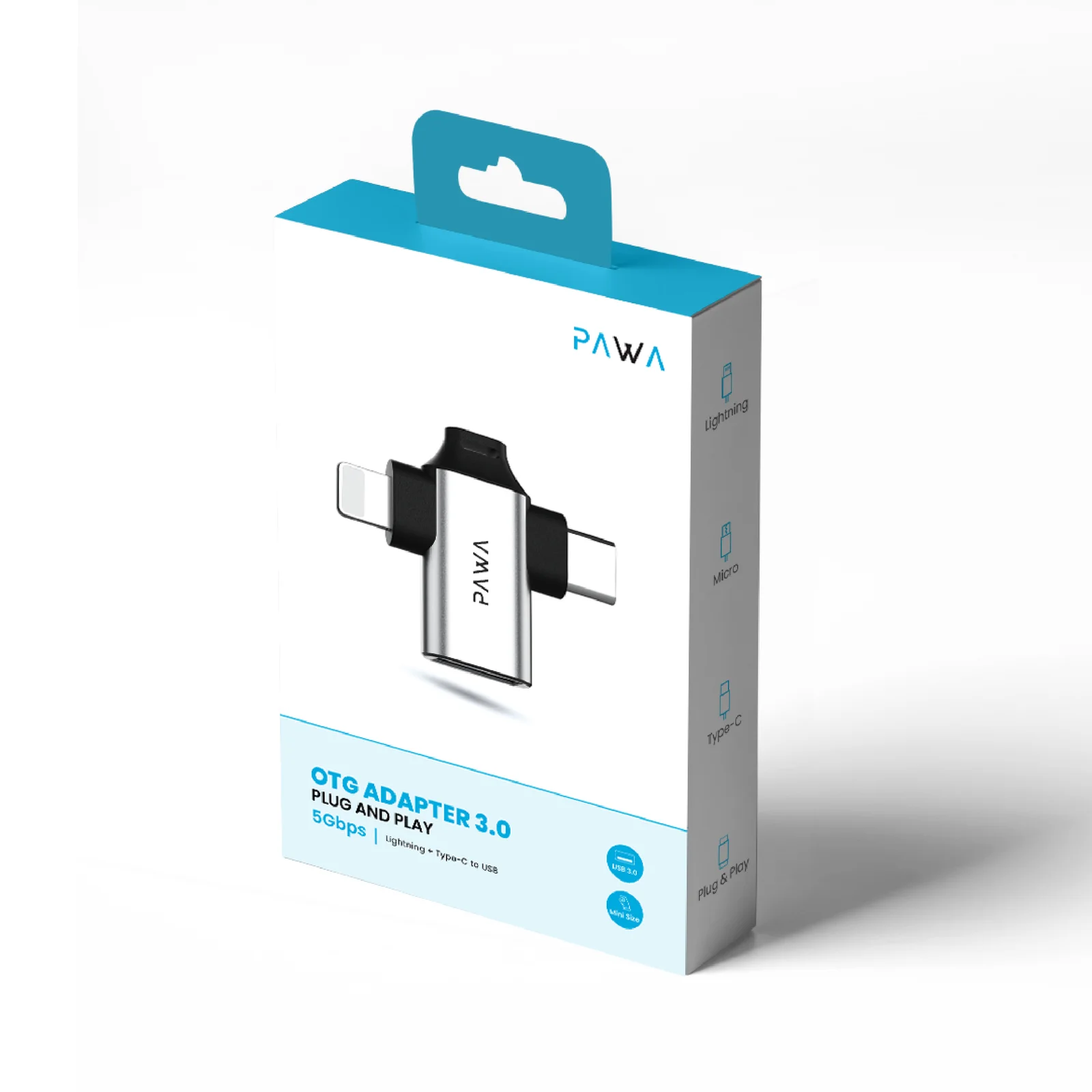 PAWA 3 IN 1 OTG ADAPTER PW-OTG31B30 thumbnail 3