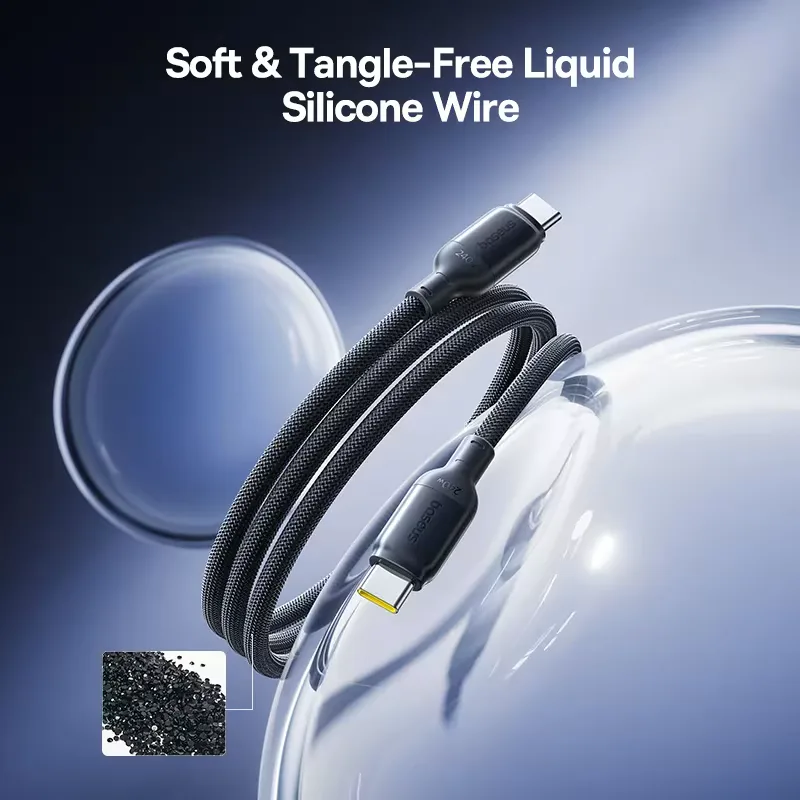 BASEUS PICOGO FAST CHARGING CABLE TYPE C TO TYPE C 240W 2M BLACK E0423301 thumbnail 5