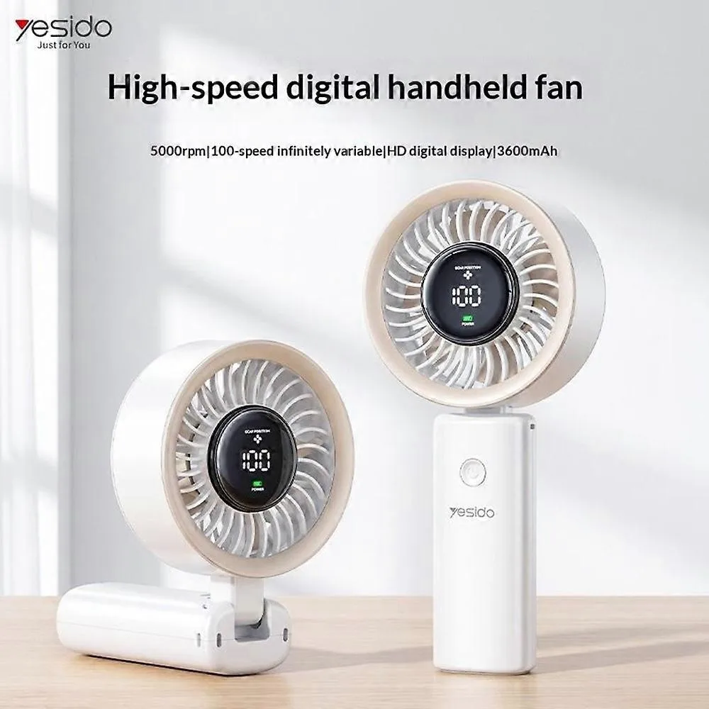 YESIDO HANDHELD FAN WITH LED DISPLAY YF20 thumbnail 3