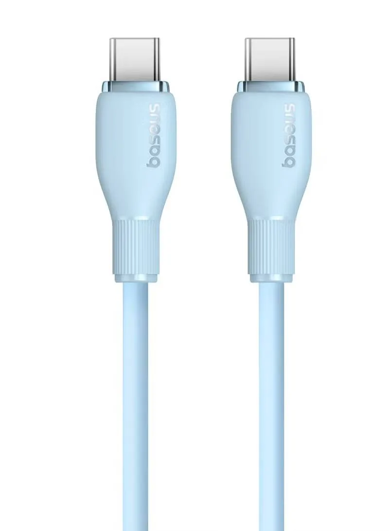 BASEUS PUDDING SERIES FAST CHARGING TYPE C TO TYPE C 100W CABLE 1.2M GALAXY BLUE P10355702311 thumbnail 2