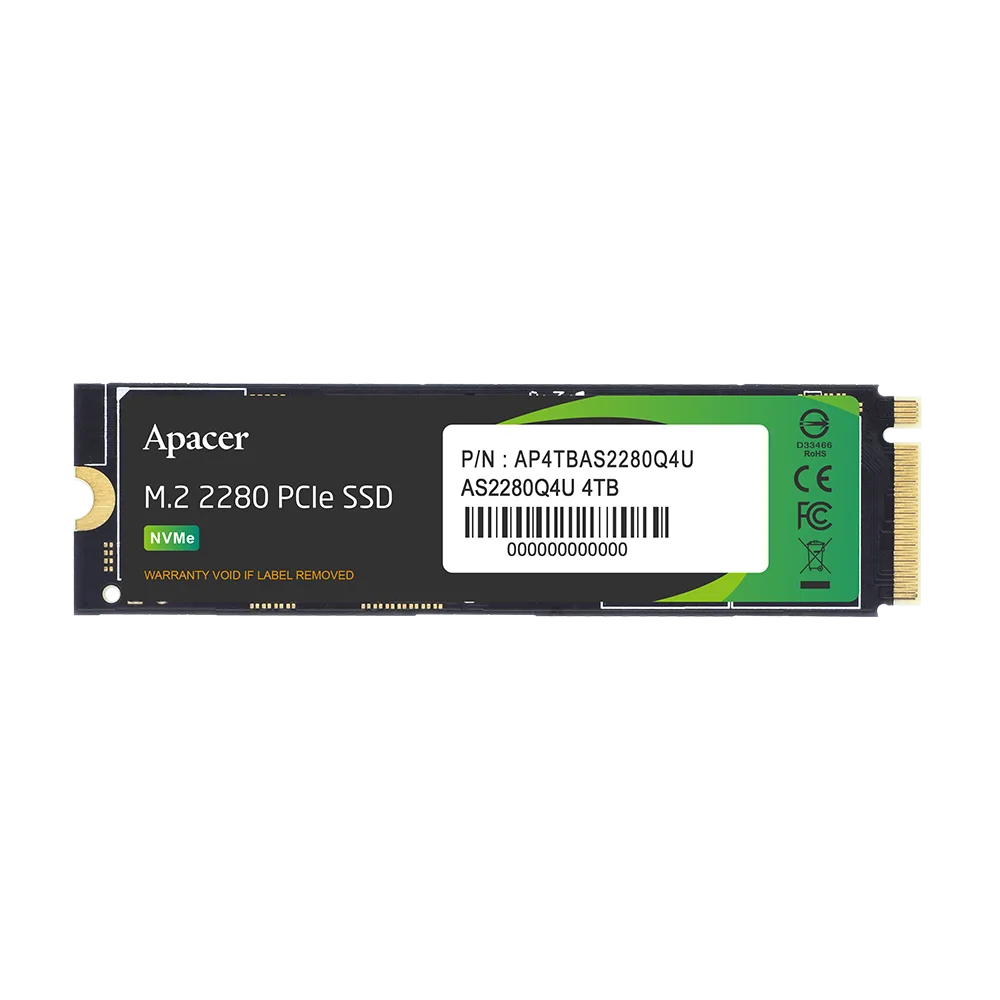 APACER 2TB NVME M.2 PCIE GEN4 R 7400MBS W 7000MBS-AS2280Q4U AP2TBAS2280Q4U-1
