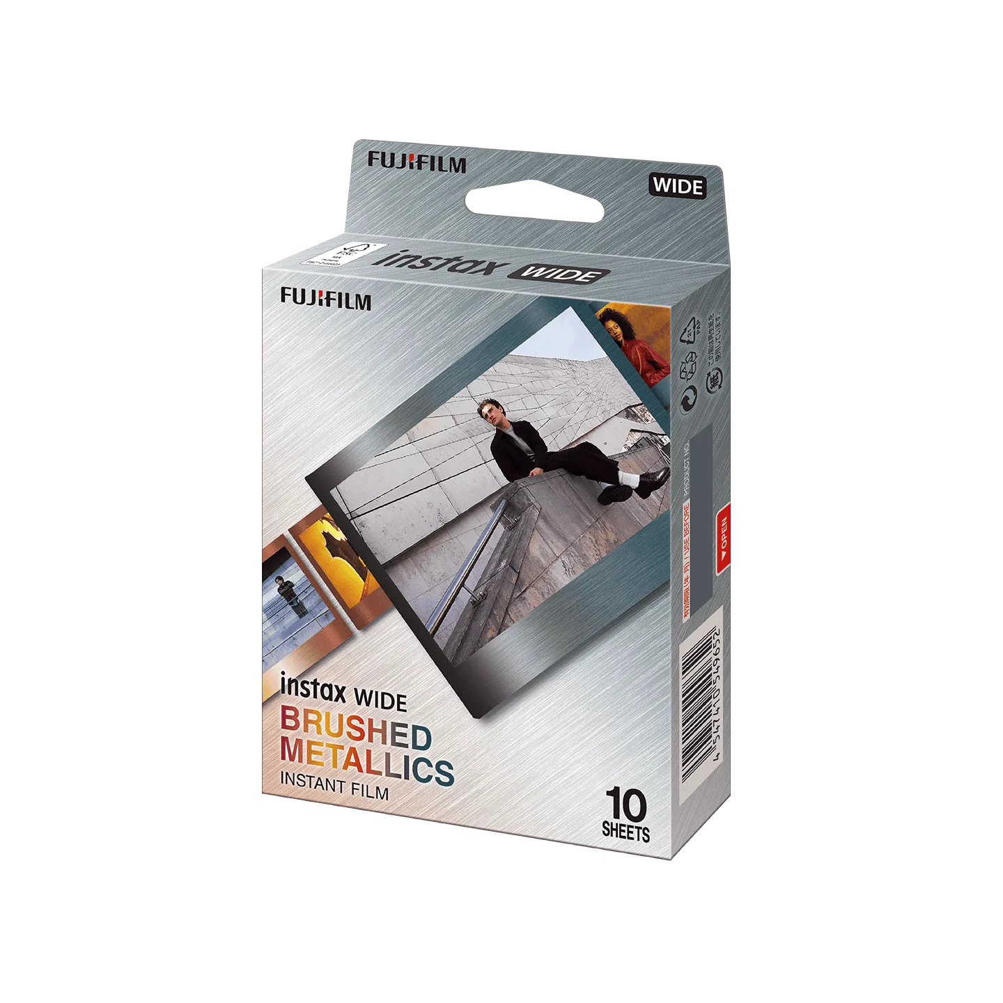 FUJIFILM INSTAX WIDE BRUSHED METALLICS INTANT FILM 10 SHEETS
