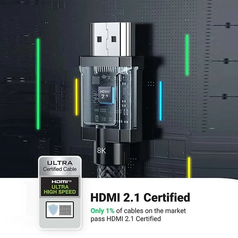 UGREEN HDMI 8K MALE TO MALE 1M CABLE BLACK HD175 thumbnail 3